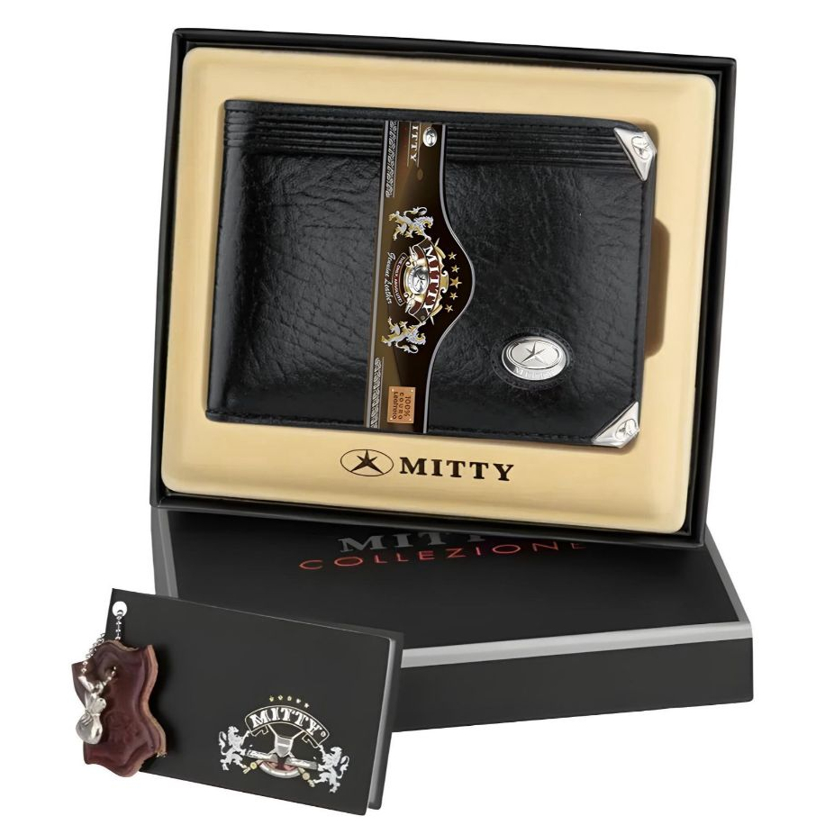 Carteira Masculina Grande Couro Legítimo Mitty PRETO  – M2 Original