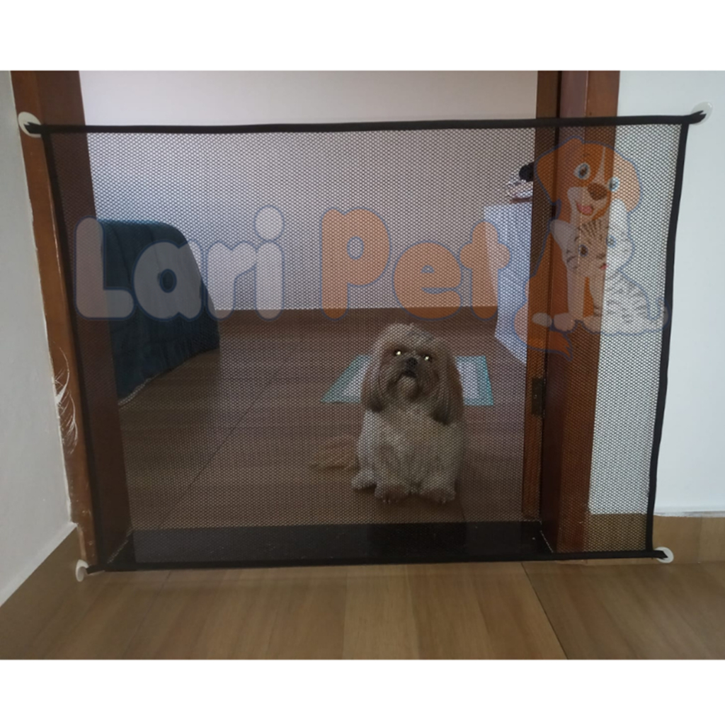 Cerca Cercado para Cachorro Cães – Tela Divisória p/ Portas – COR PRETO