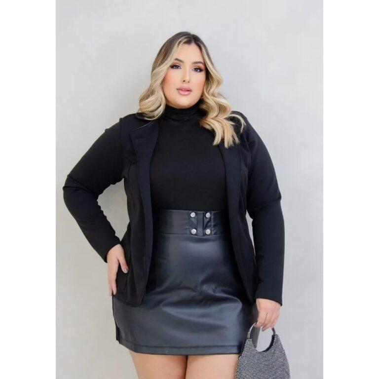 Blazer Plus Size Casaco Feminino Terninho Social L
