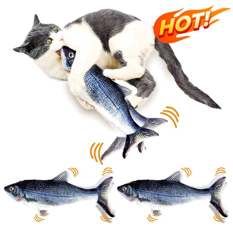 Brinquedo Peixe Elétrico Recarregável para Gato 