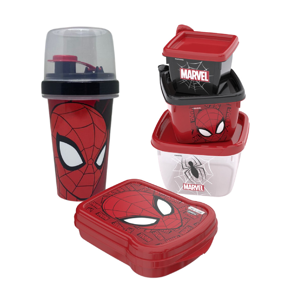 Kit Lancheira Infantil Sanduicheira Potes Garrafa C/ Copo Lanche Escolar Volta Às Aulas