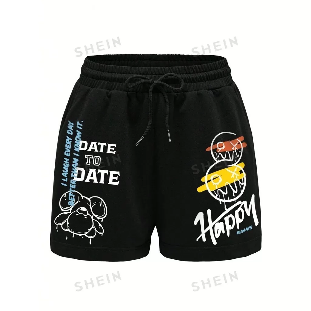 Bermuda Masculina Street Moletom Preta Date to Date Drip Style V007 Alta Qualidade e Conforto