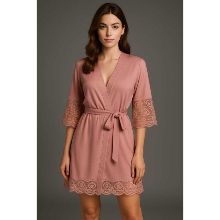 Robe Luxo Romantic e Renda Roupão Confortável Li