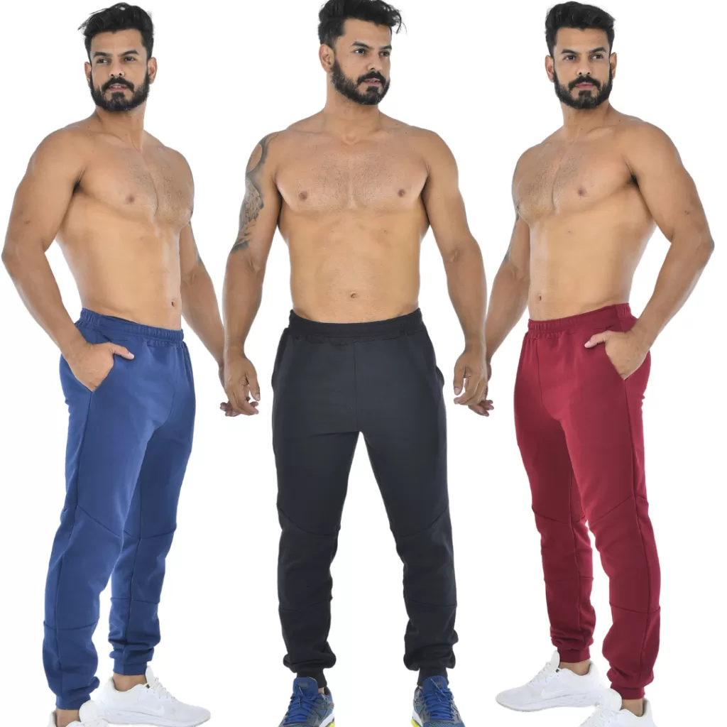 Calça Moletom Masculina Flanelada Corrida Academia Peluciada Estilo Jogger Com Bolsos Laterais