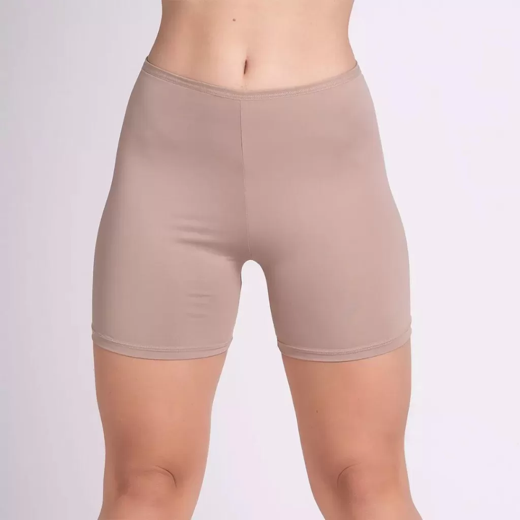 Kit 2 short segunda pele anágua liso para vestir por baixo da roupa feminino