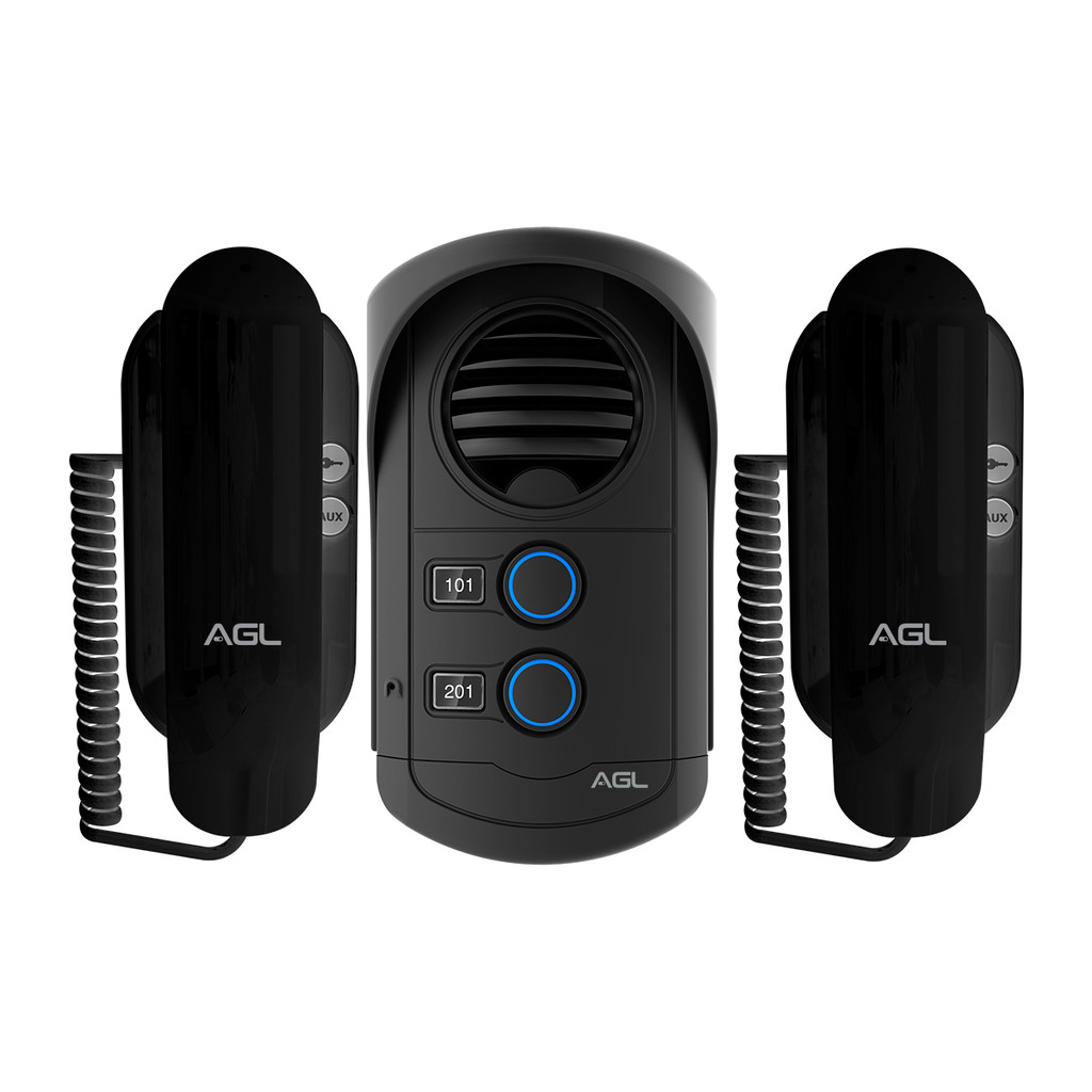 Porteiro coletivo S300 slim 2 pontos monofone AGL