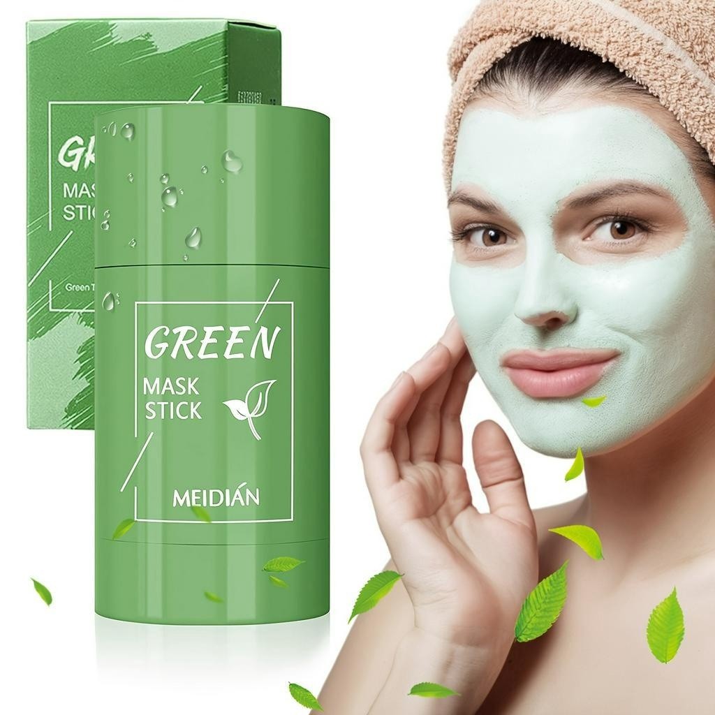 Máscara De Chá Verde Remover Cravos Anti-Acne Hidratante Beleza Pele Facial Clean Face Clareador Mas