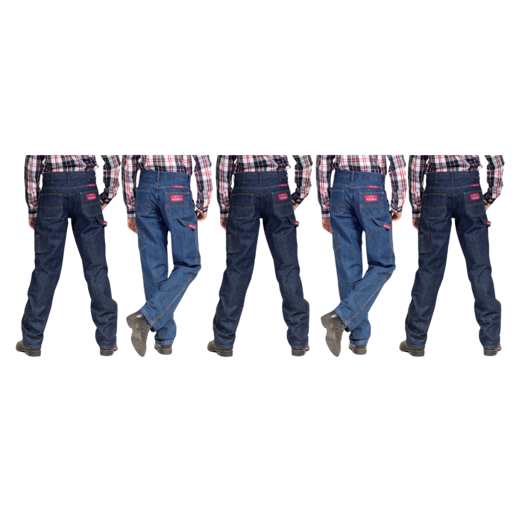 Kit com 5 Calças Jeans Carpinteira Country Infantil Marca Estilo Country Ref: 657