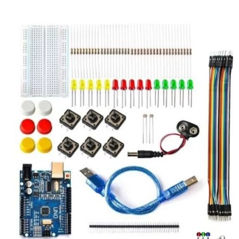 kit arduíno uno R3 itens componentes itens eletr
