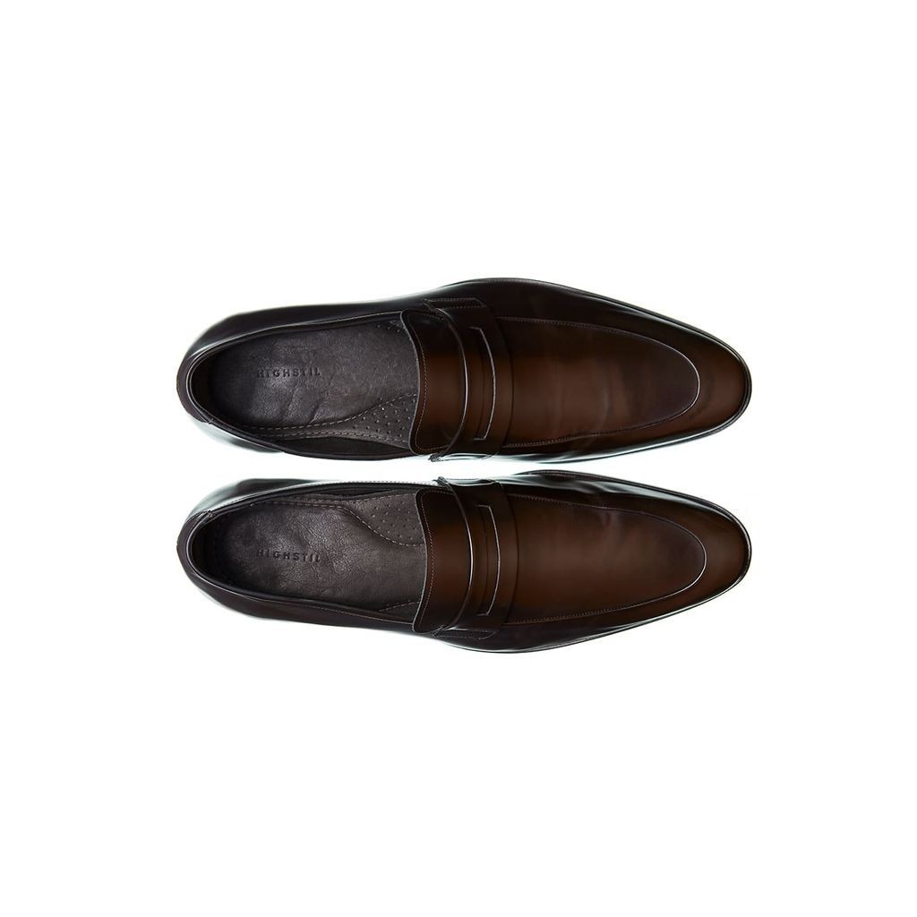 Sapato Mocassim Couro – Marrom Castanho