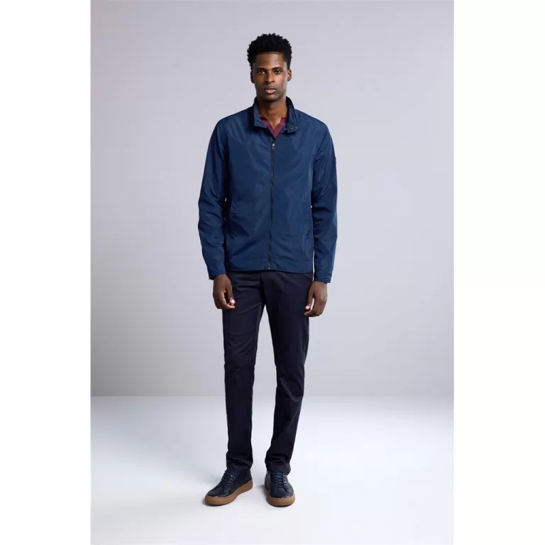 Jaqueta Corta Vento com Zíper – Azul Marinh