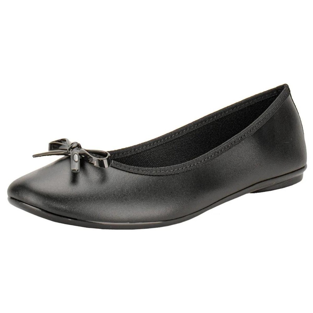 Sapatilha Moleca Laço Fosco Feminina – Preto
