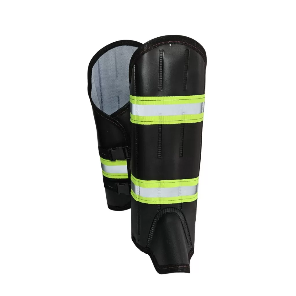 Perneira Refletiva com Velcro e Fecho  Proteção e Visibilidade para Trabalhos Noturnos