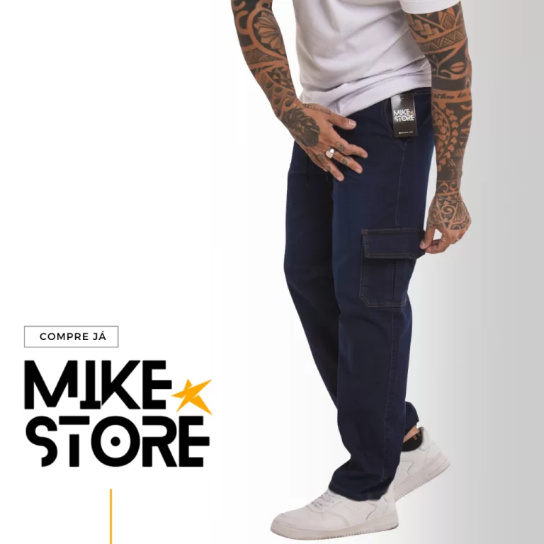 Calça Cargo Moda Masculina Bolso Lateral Street S