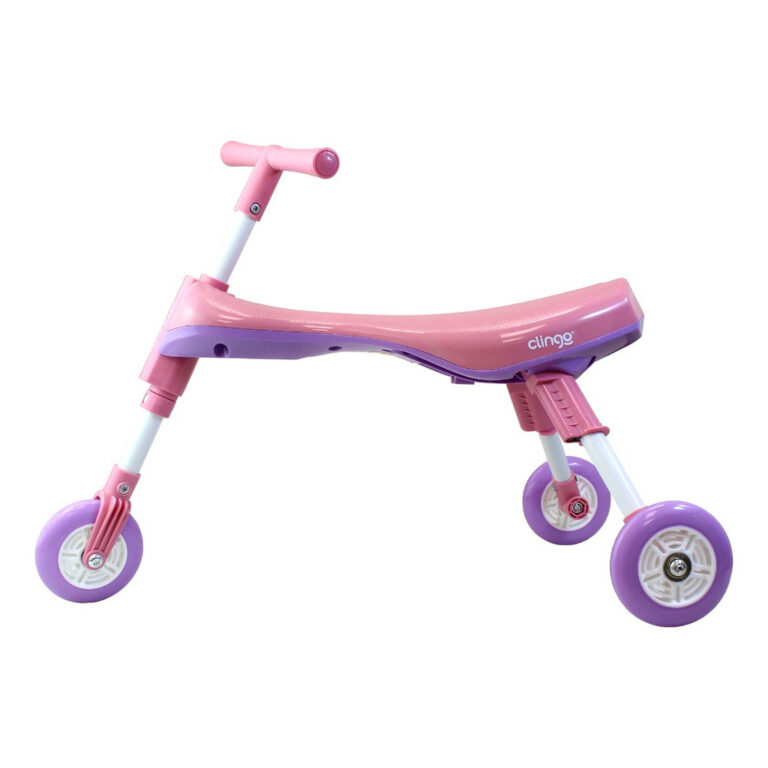 Triciclo Infantil Dobrável Rosa E Lilás – 