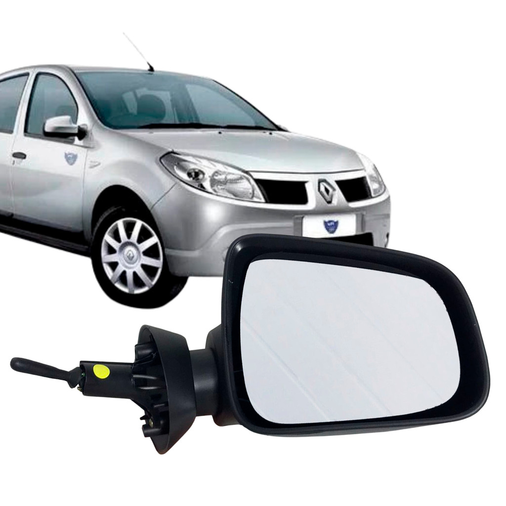 Retrovisor Renault Sandero e Logan Lado Direito Passageiro Com Controle