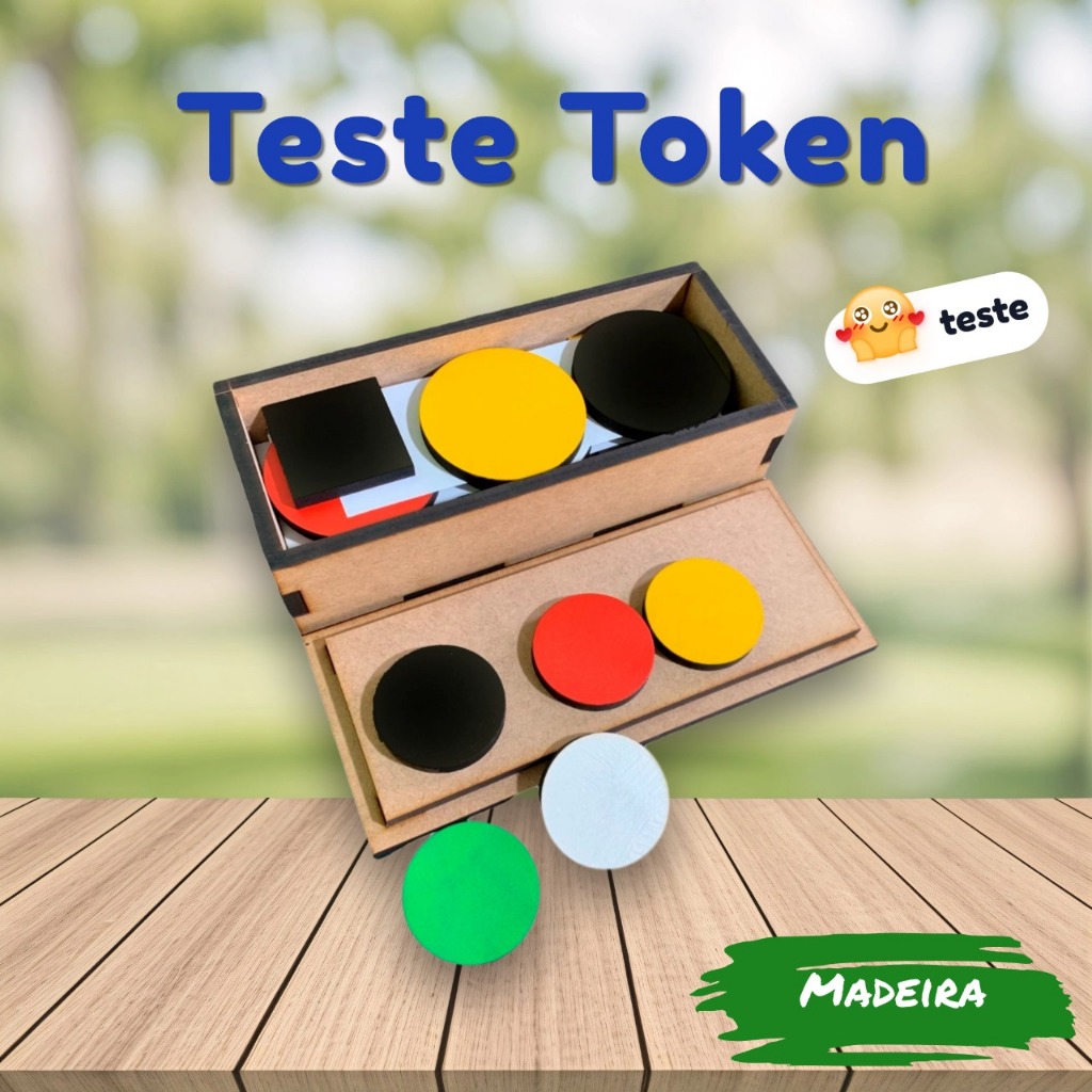 TESTE TOKEN Em Madeira – Brinquedo Pedagogico e Educativo