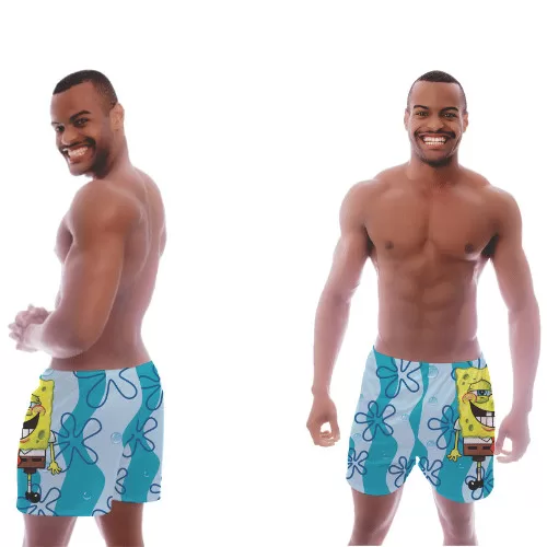 SAMBA CANÇÃO VARIAS ESTAMPAS BOB ESPONJA MASCULI