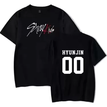 Camiseta  Kpop Stray Kids  Hyunjin 00 Adulto/Infan