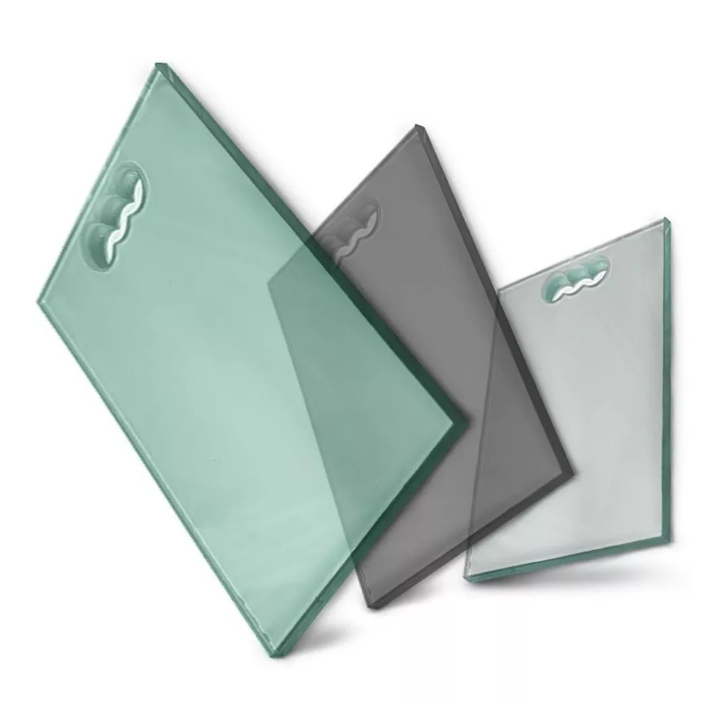 TABUA DE CORTA CARNE INQUEBRAVEL VIDRO 8MM LAPIDADO