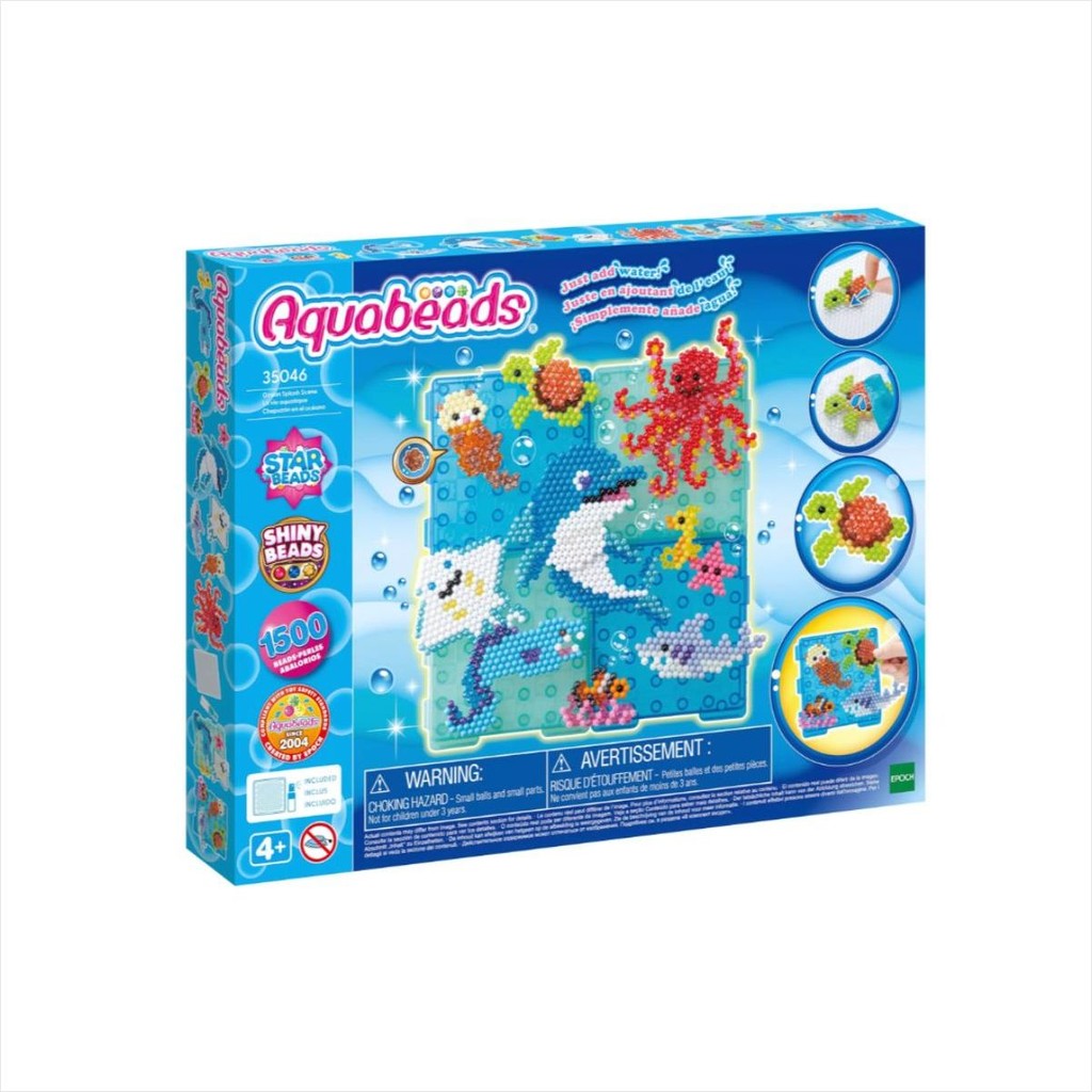Aquabeads Ocean Splash Scene Conjunto Miçangas 1500 Beads