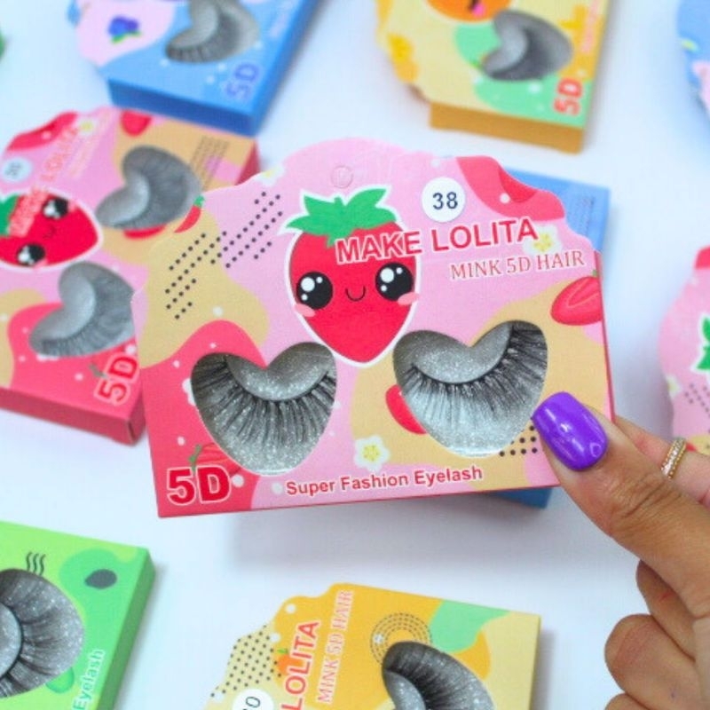Maquiagem cilios postiço 5d make lolita