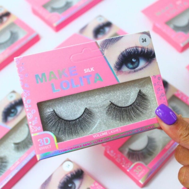 Maquiagem cilios postiço 3d make lolita