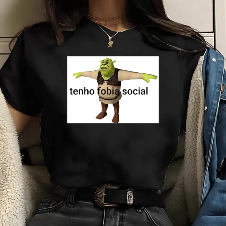 Camiseta Meme | Fobia Social – (Preta)