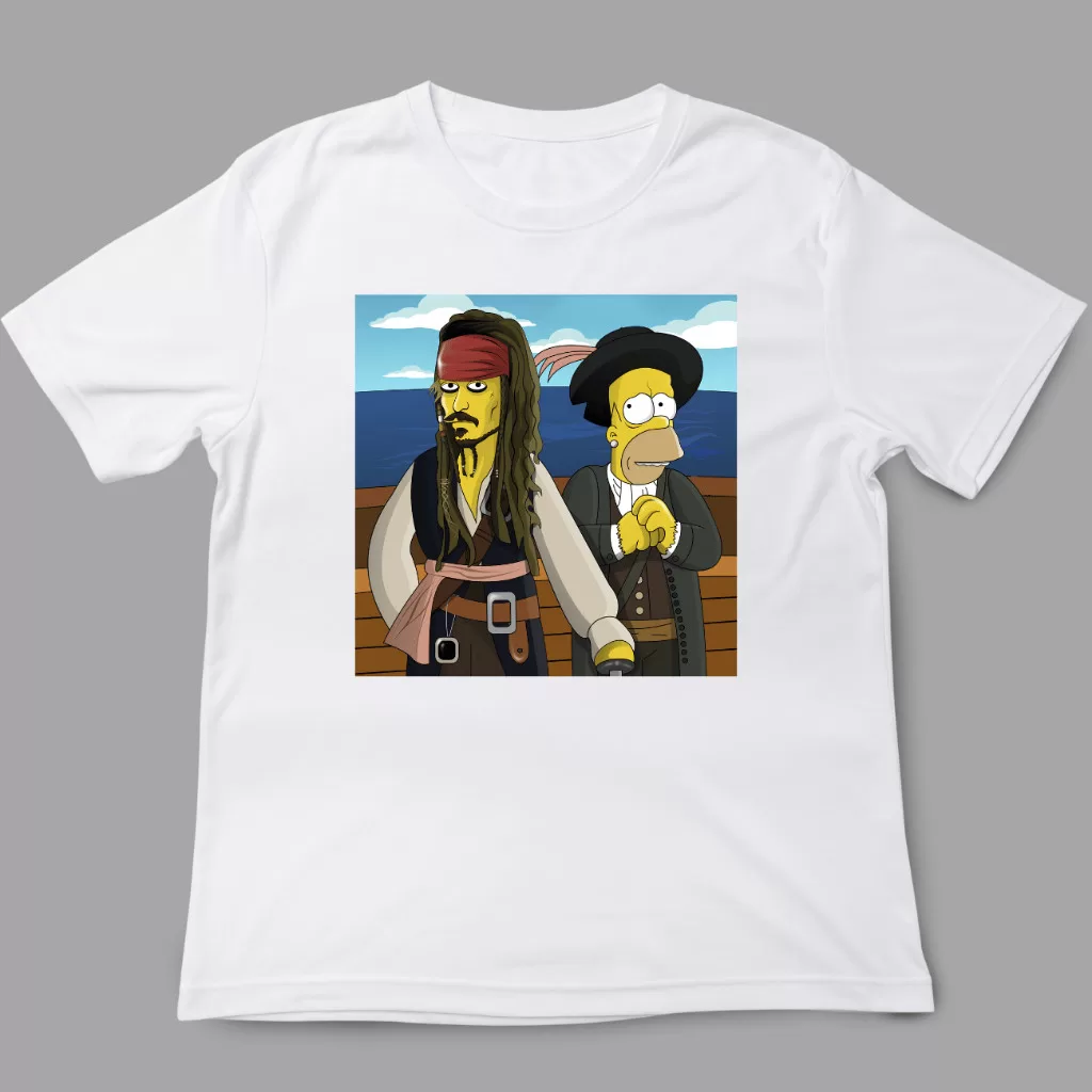 Camiseta Desenho Jack e Home