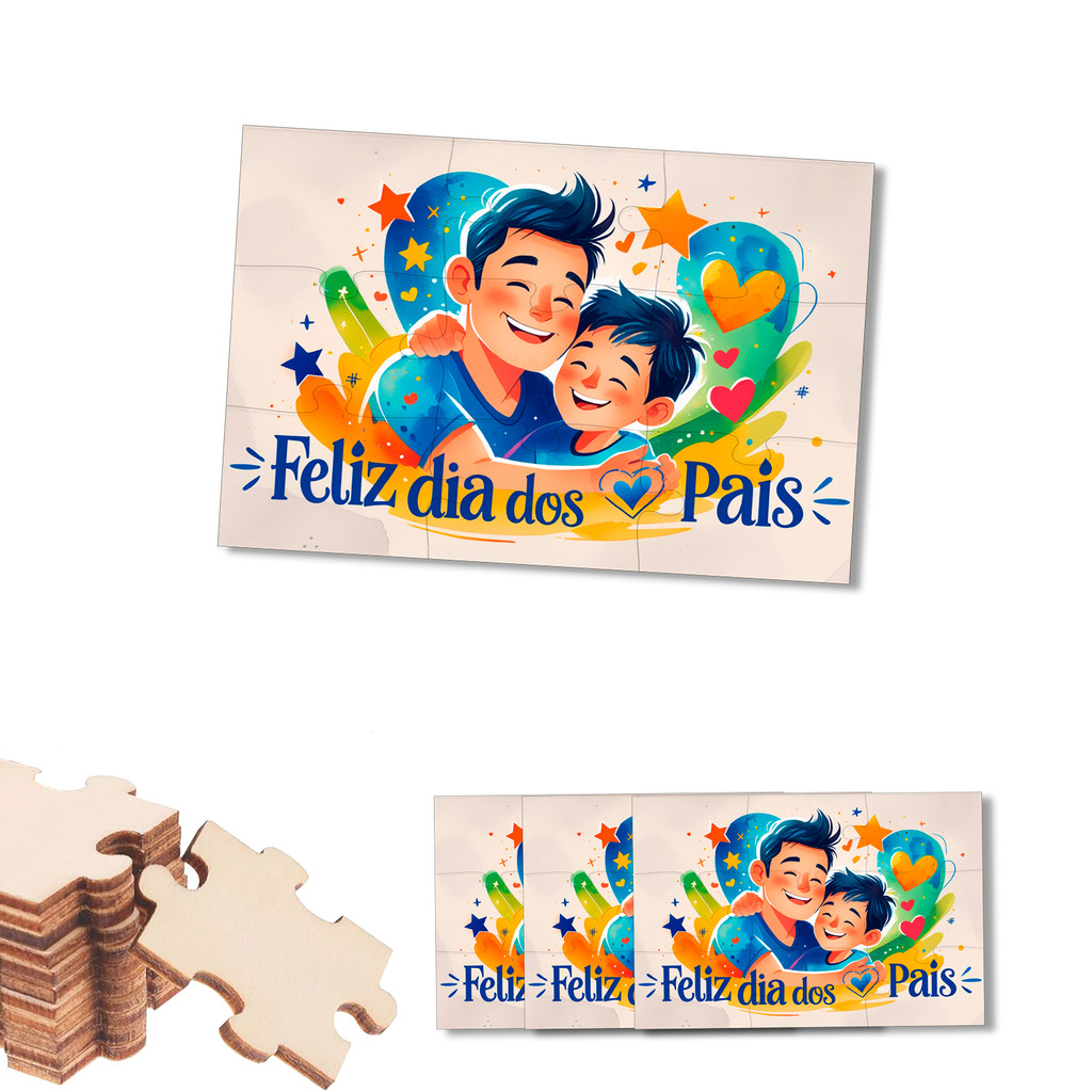 Jogo Quebra CABEÇAS Personalizado Dia dos PAIS