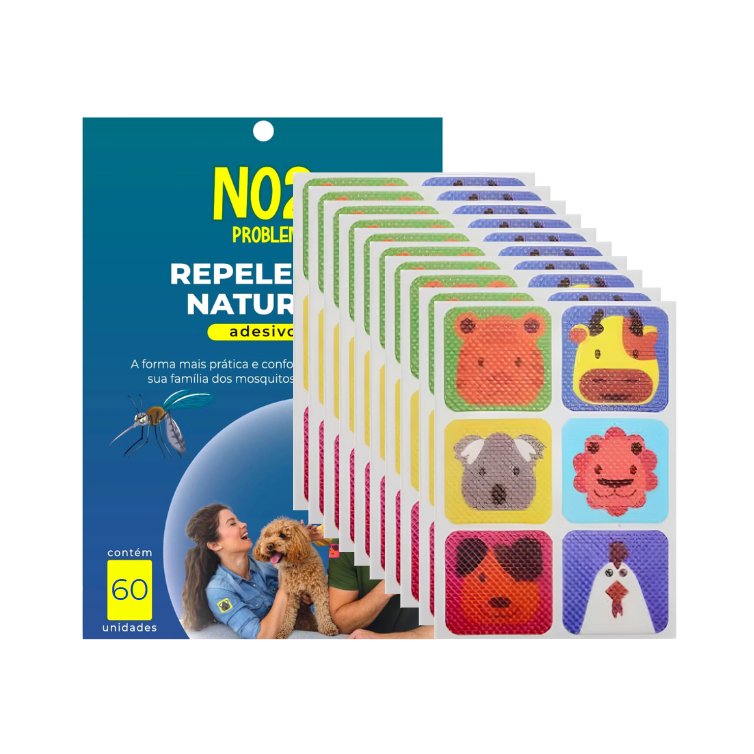 Kit Adesivos Contra Dengue Repelente Óleo Crianç