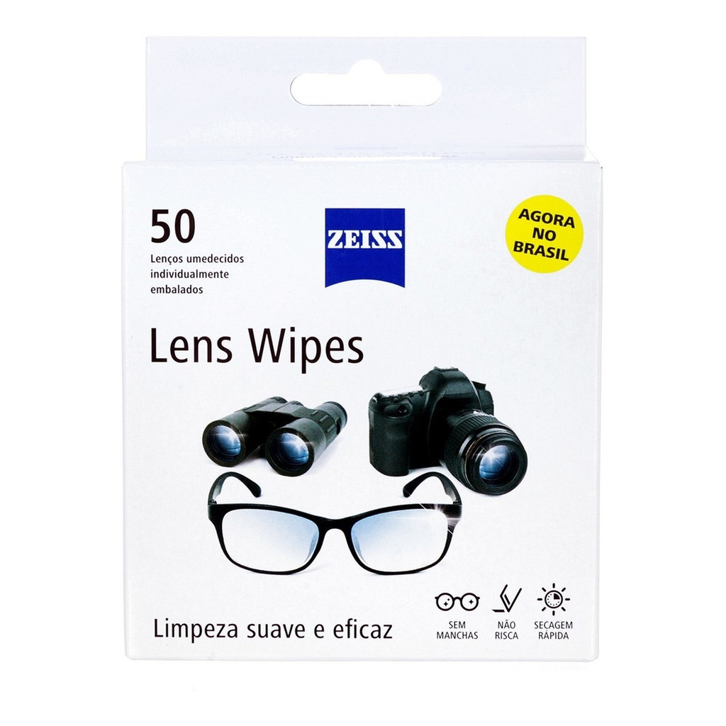 Lens Wipes Zeiss Com 100 Lenços Umedecidos