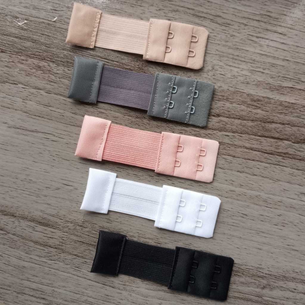 Extensor para Sutiã com elástico – Modelo  2 ganchos e 2 regulagens –  Pequeno