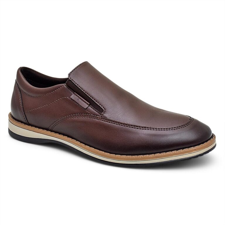 Sapato Masculino Casual Slip On Oxford Moderno