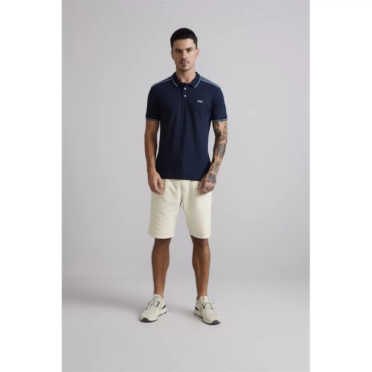 Camisa Polo Premium Piquet Slim Fit – Azul M