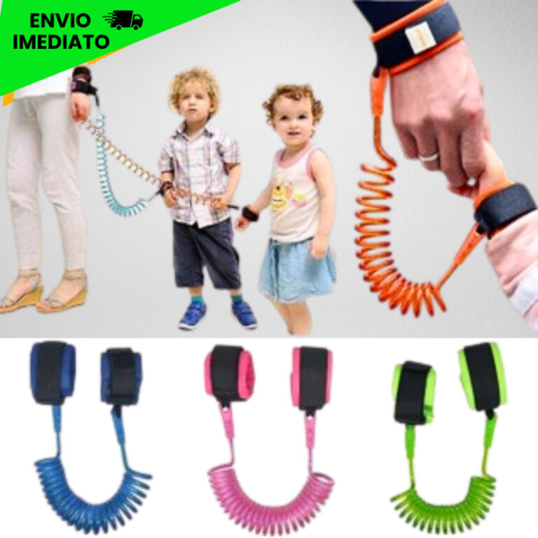 Pulseira de Segurança Infantil c/ Cordão Guia De