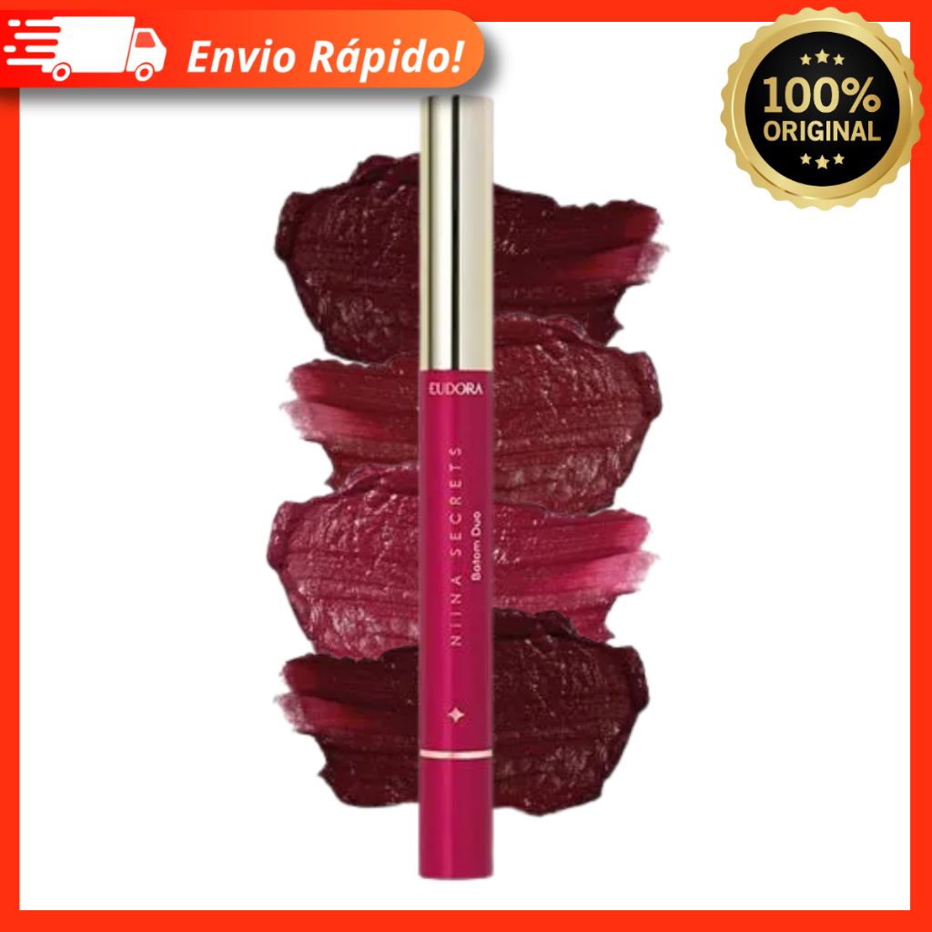 Batom Duo Perfect Match – Niina Secrets Eudora – Batom Stick e Lapiseira Delineadora