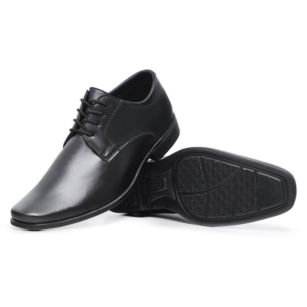 Sapato Masculino Social Clássico Formal Melhor Preço Preto Fosco Ideal Para Você