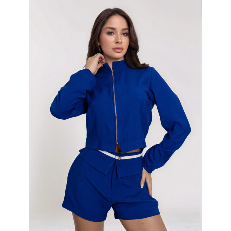 Conjunto Feminino Jaqueta e Shorts Alfaiataria 972