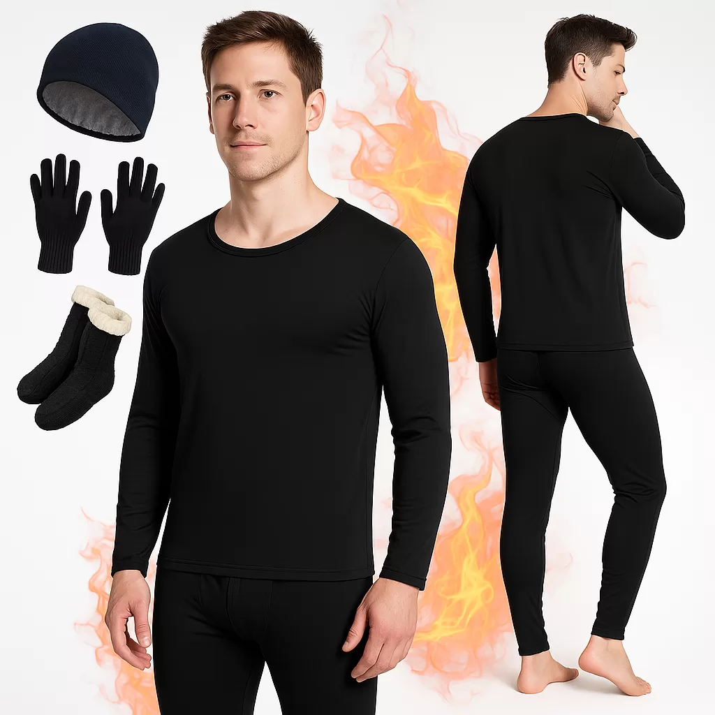 Kit Inverno 5 Peças Conjunto Segunda Pele Térmico Adulto