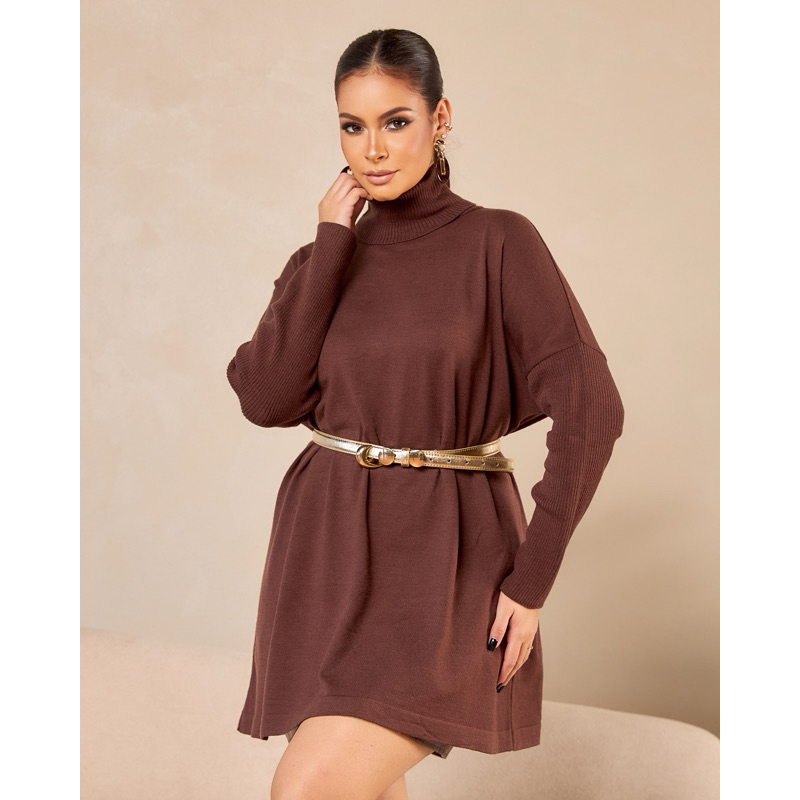 Poncho Tricot Modal – Moda Feminina Outono Inverno