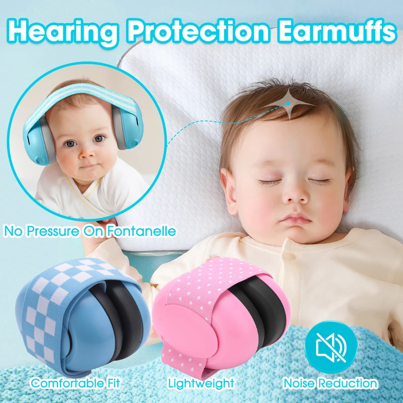 Bebês Anti-Ruído Alça Elástica Proteção Auditiva Segurança Alças Para Crianças Cancelando Fones De O