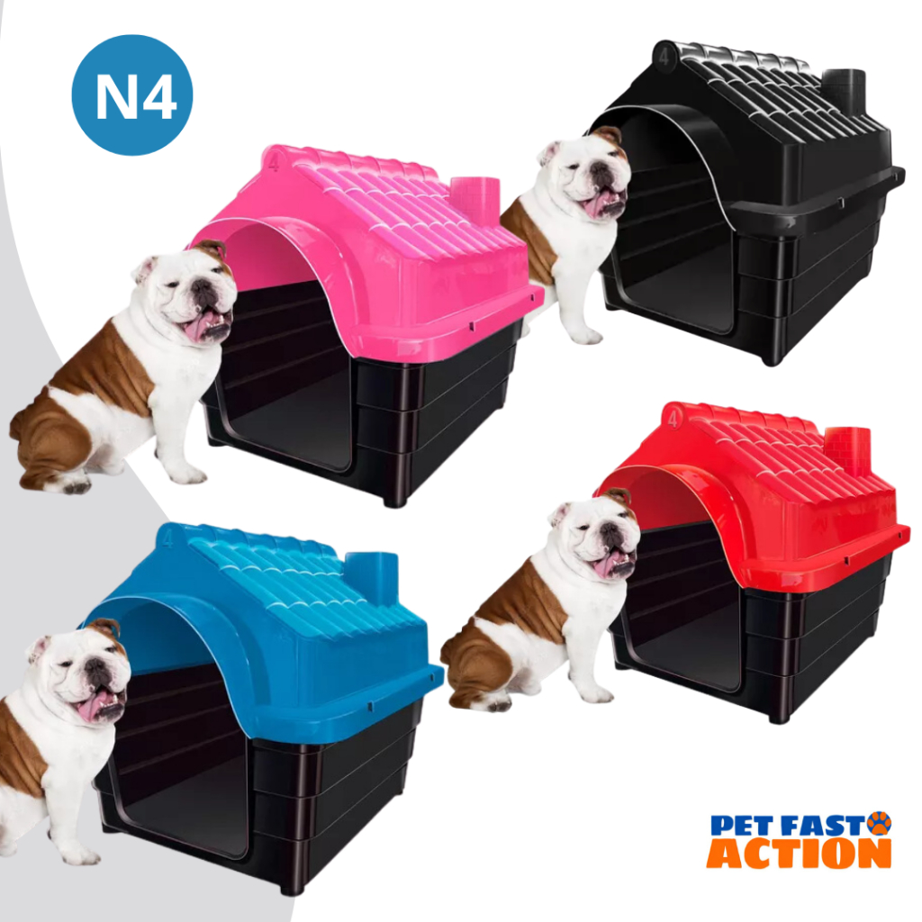 Casinha De Cachorro N 4 Para Cachorro Pequeno e Médio Porte