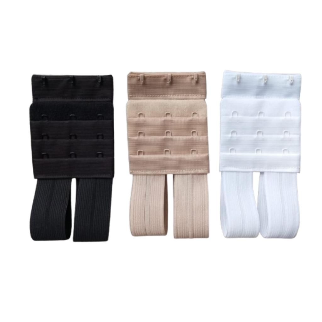 Extensor Elásticos de Soutien Tamanho 23 X 5,5 CM – Modelo 3 Ganchos 3 Regulagens Transparente Grand