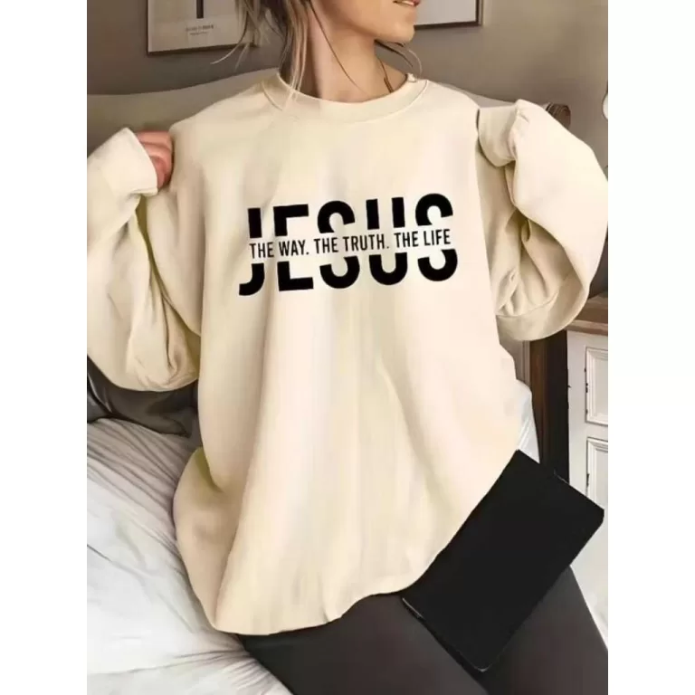 Moletom Flanelado Com Frase De Jesus Conforto E Si