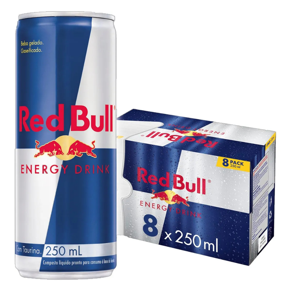 Pack de 8 latas Red Bull Energético, Energy Drink, 250ml
