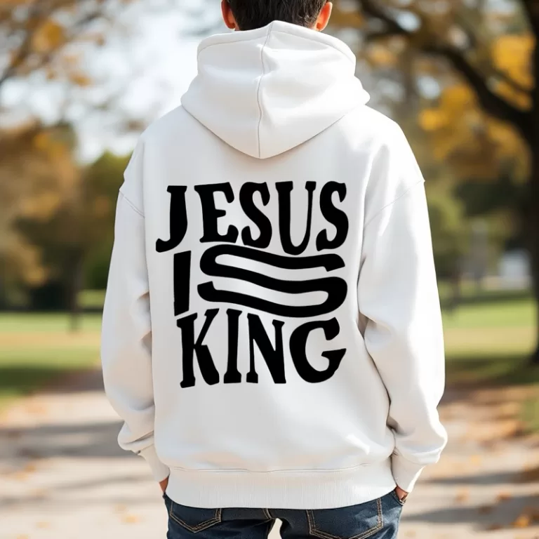 Moletom Canguru Jesus Is King Com Capuz E Bolso Ca