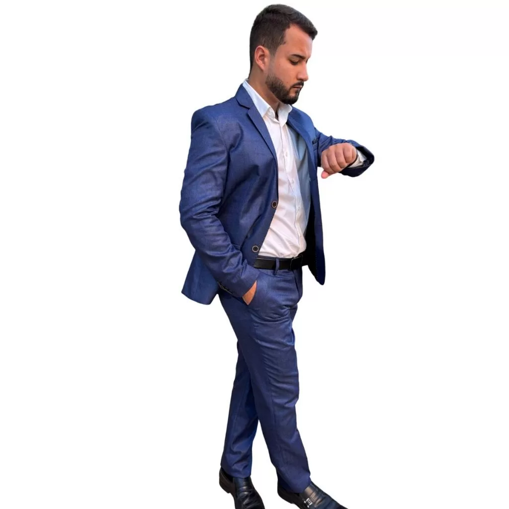 Terno Italiano Fio Indiano Completo Luxo Tecido Premium Noivo Alta Qualidade