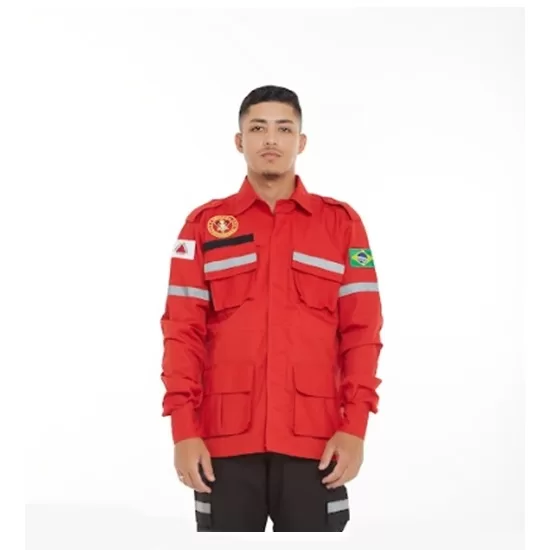 Gandola RipStop Vermelha Com Refletivo Brigada Pro