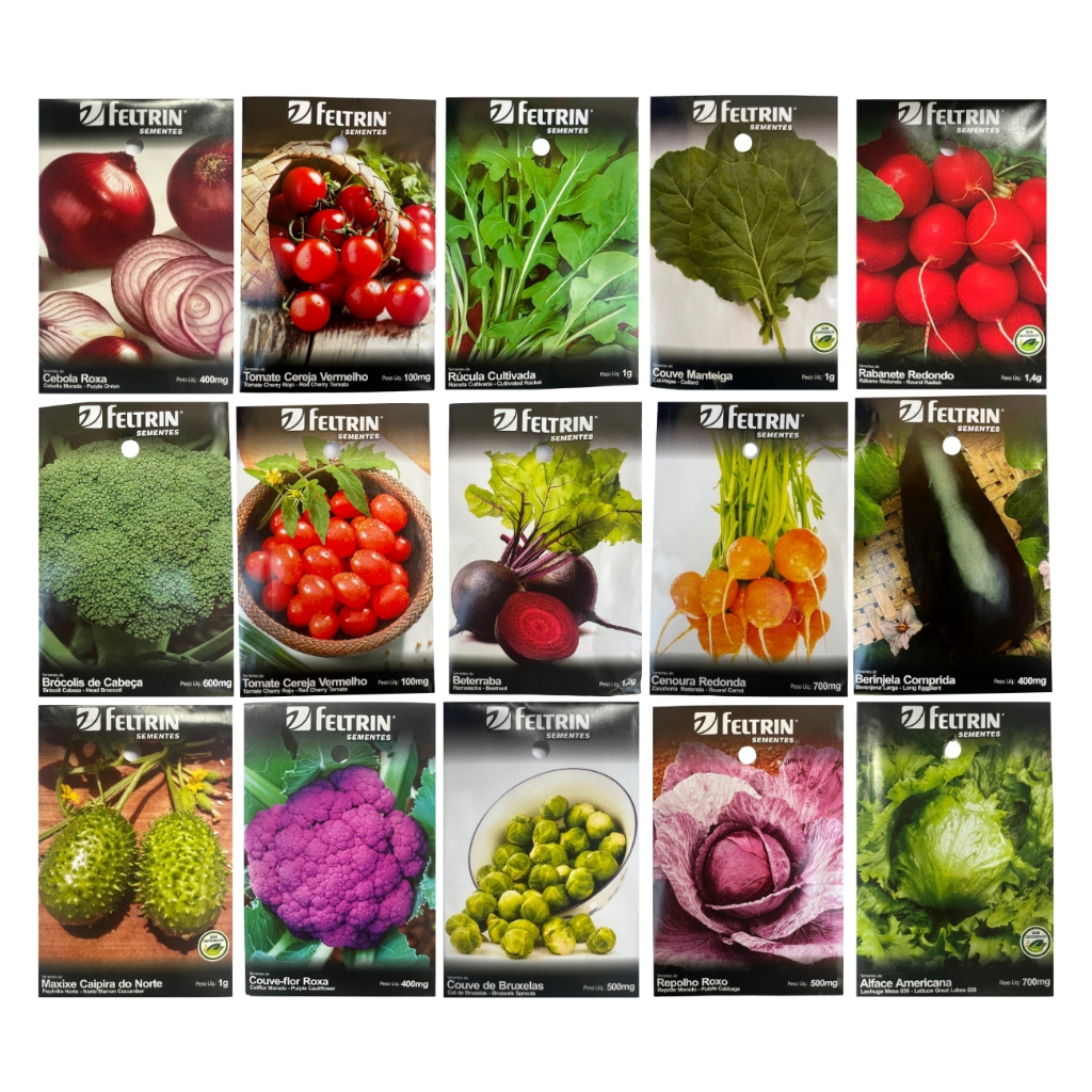 Sementes de Verduras e Legumes – Monte sua Horta Feltrin e Semear Shop